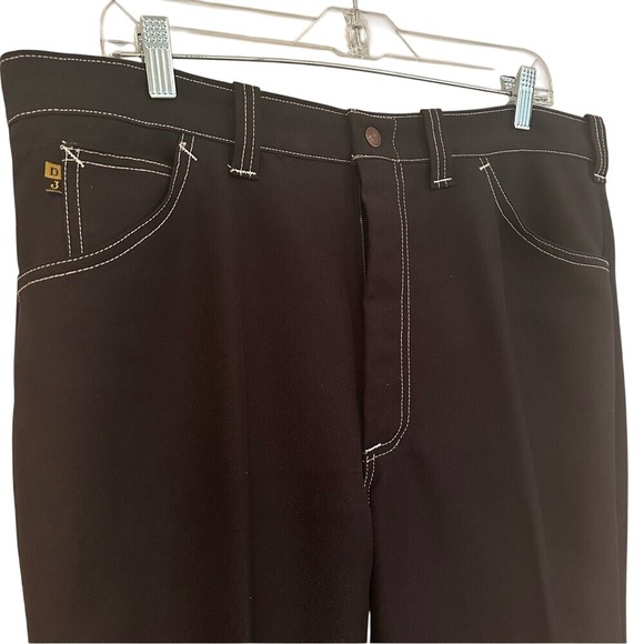 Dickson Jenkins‎ Vintage Western Cowboy High Rise Boot Cut Pants Men's 36" Black - Picture 2 of 8